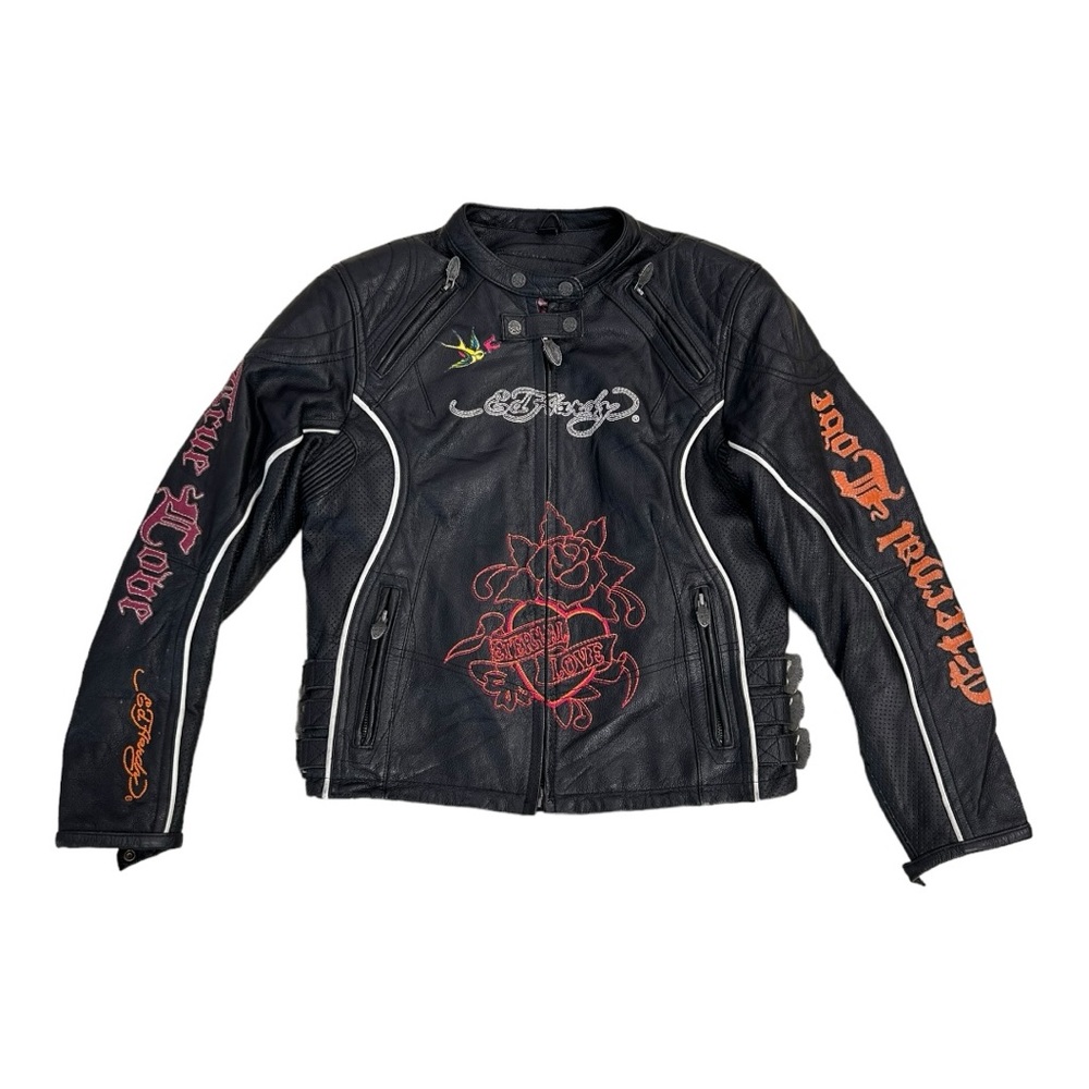 Vintage Ed Hardy Leather Jacket